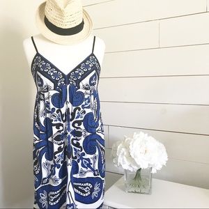 Trulli • Blue and Black Paisley Sundress